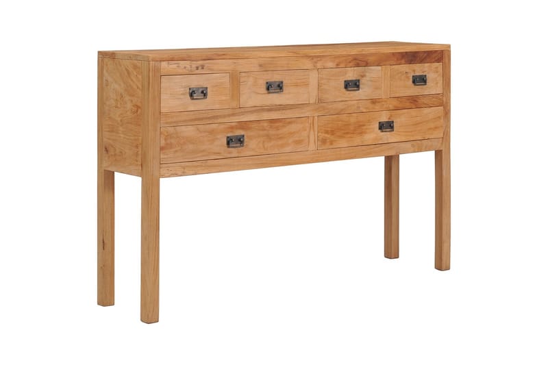 Skänk 125x30x75 cm massiv teak - Brun - Förvaring - Förvaringsmöbler - Skänkar & sideboards