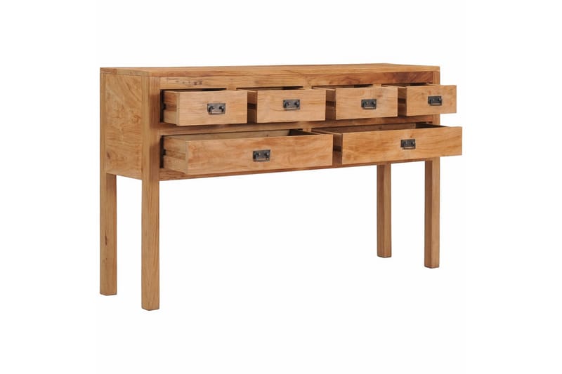 Skänk 125x30x75 cm massiv teak - Brun - Förvaring - Förvaringsmöbler - Skänkar & sideboards