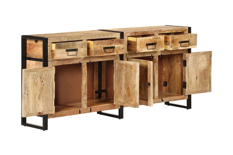 Skänk 172x35x80 cm massivt mangoträ - Brun - Förvaring - Förvaringsmöbler - Skänkar & sideboards