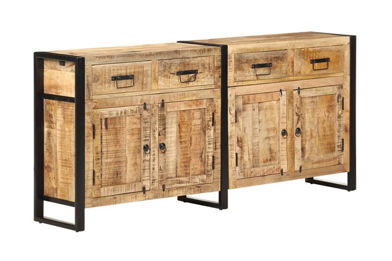 Skänk 172x35x80 cm massivt mangoträ - Brun - Skänkar & sideboards