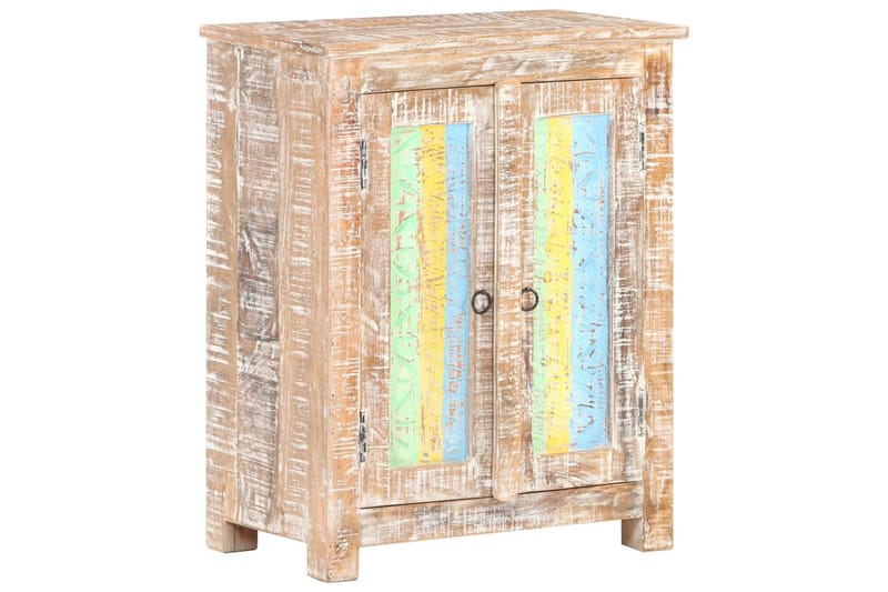 Skänk 61x35x76 cm grovt akaciaträ - Flerfärgad - Förvaring - Förvaringsmöbler - Skänkar & sideboards