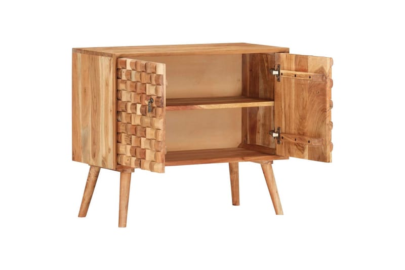 Skänk 75x35x65 cm massivt akaciaträ - Brun - Förvaring - Förvaringsmöbler - Skänkar & sideboards