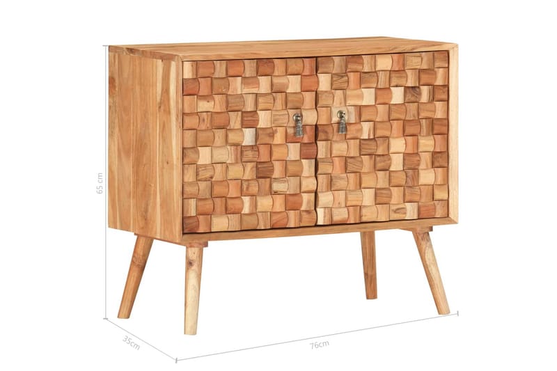 Skänk 75x35x65 cm massivt akaciaträ - Brun - Förvaring - Förvaringsmöbler - Skänkar & sideboards