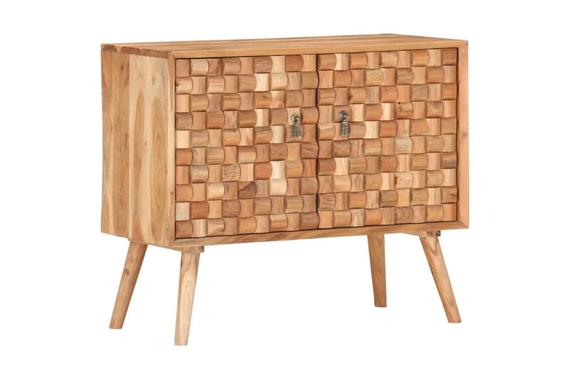 Skänk 75x35x65 cm massivt akaciaträ - Brun - Förvaring - Förvaringsmöbler - Skänkar & sideboards