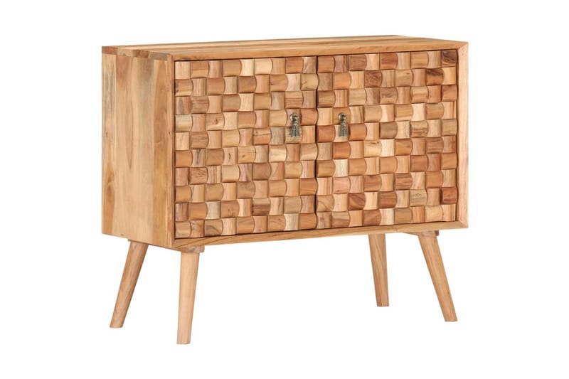 Skänk 75x35x65 cm massivt akaciaträ - Brun - Förvaring - Förvaringsmöbler - Skänkar & sideboards