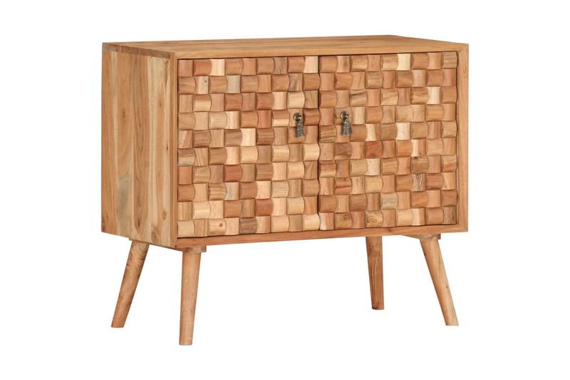 Skänk 75x35x65 cm massivt akaciaträ - Brun - Förvaring - Förvaringsmöbler - Skänkar & sideboards