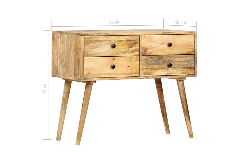 Skänk 85x40x71 cm massivt mangoträ - Brun - Förvaring - Förvaringsmöbler - Skänkar & sideboards