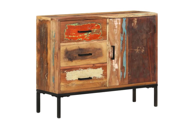 Skänk 88x30x73 cm massivt återvunnet trä - Brun/Flerfärgad - Förvaring - Förvaringsmöbler - Skänkar & sideboards