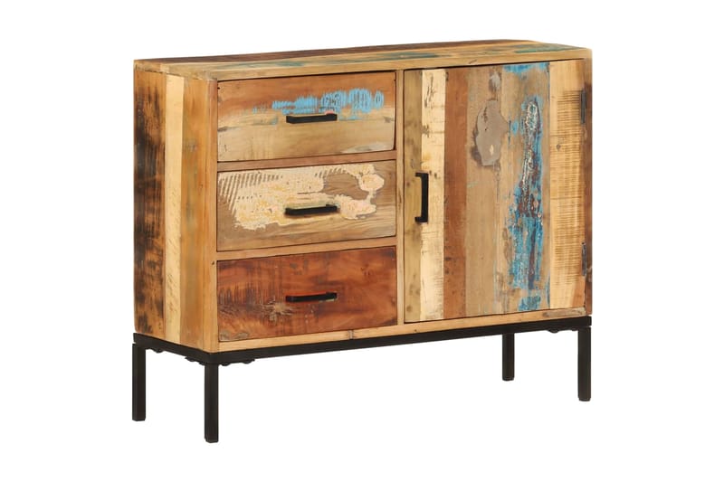 Skänk 88x30x73 cm massivt återvunnet trä - Brun/Flerfärgad - Förvaring - Förvaringsmöbler - Skänkar & sideboards