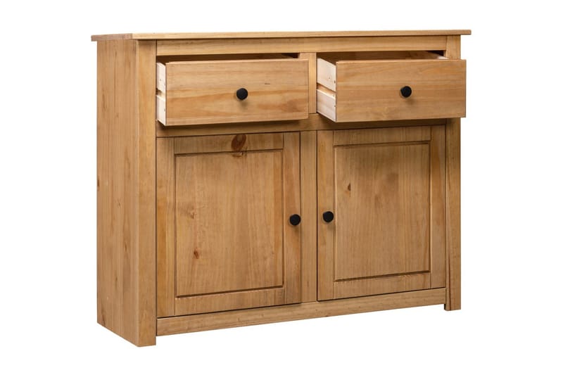 Skänk 93x40x80 cm massiv furu panama - Brun - Förvaring - Förvaringsmöbler - Skänkar & sideboards