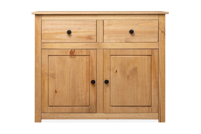 Skänk 93x40x80 cm massiv furu panama - Brun - Förvaring - Förvaringsmöbler - Skänkar & sideboards