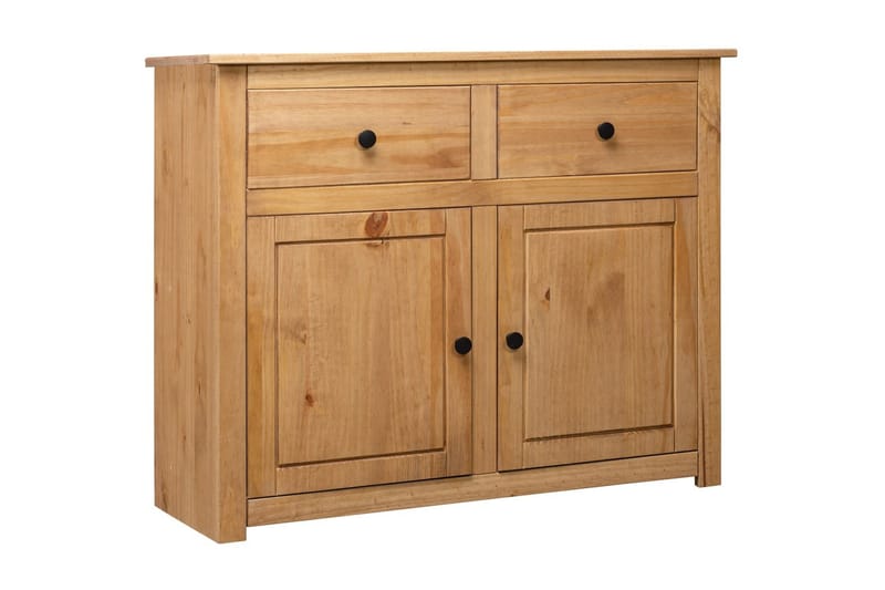 Skänk 93x40x80 cm massiv furu panama - Brun - Förvaring - Förvaringsmöbler - Skänkar & sideboards