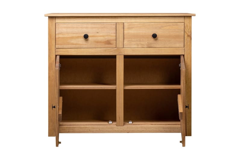 Skänk 93x40x80 cm massiv furu panama - Brun - Förvaring - Förvaringsmöbler - Skänkar & sideboards