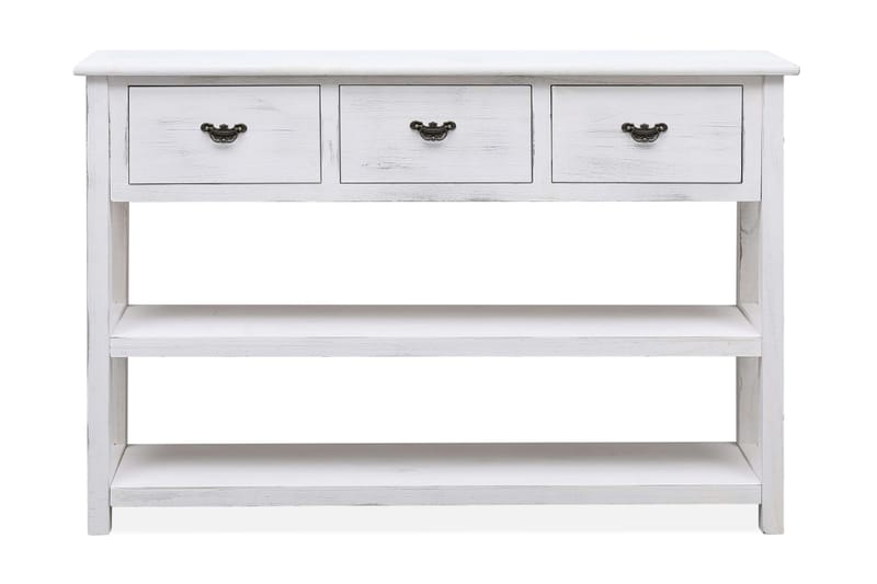 Skänk antikvit 115x30x76 cm trä - Vit - Förvaring - Förvaringsmöbler - Skänkar & sideboards