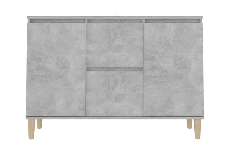 Skänk betonggrå 103,5x35x70 cm spånskiva - Grå - Förvaring - Förvaringsmöbler - Skänkar & sideboards