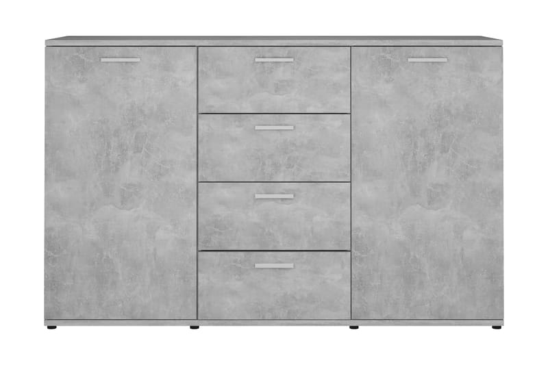 Skänk betonggrå 120x35,5x75 cm spånskiva - Grå - Förvaring - Förvaringsmöbler - Skänkar & sideboards