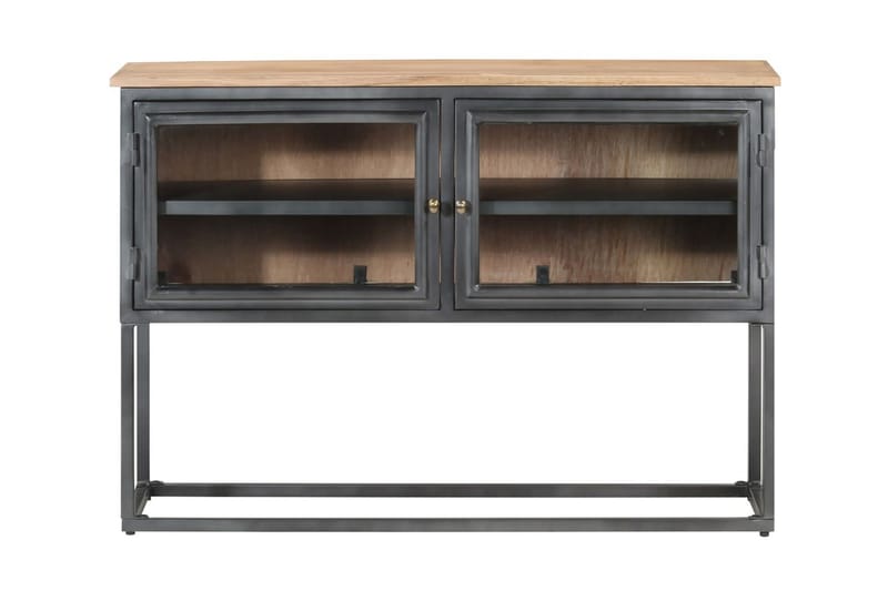 Skänk grå 100x30x70 cm massivt akaciaträ - Grå - Förvaring - Förvaringsmöbler - Skänkar & sideboards