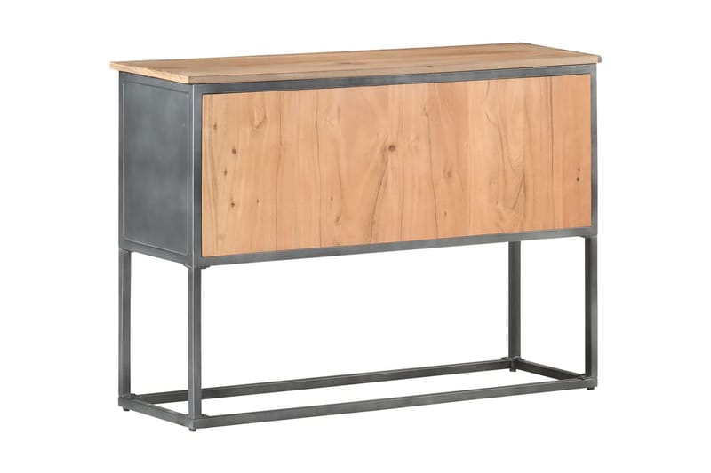 Skänk grå 100x30x70 cm massivt akaciaträ - Grå - Förvaring - Förvaringsmöbler - Skänkar & sideboards