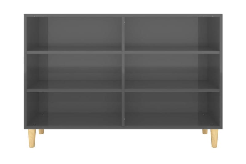 Skänk grå högglans 103,5x35x70 cm spånskiva - Grå högglans - Förvaring - Förvaringsmöbler - Skänkar & sideboards