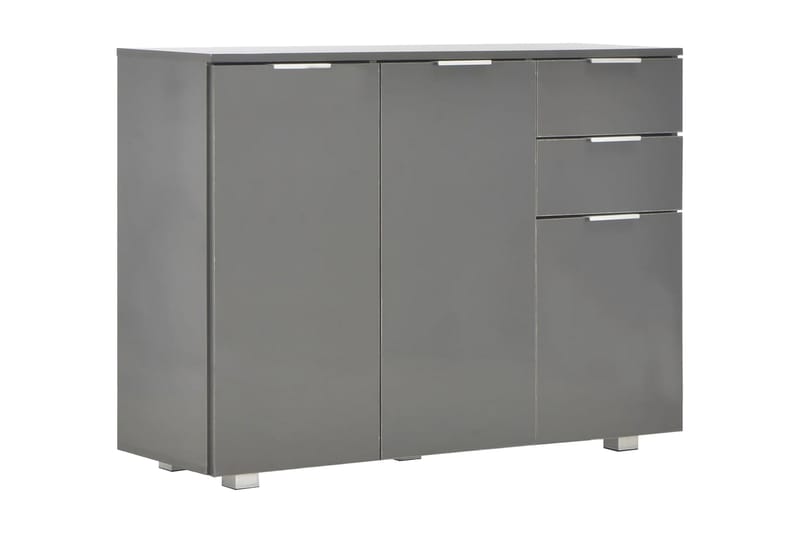 Skänk grå högglans 107x35x76 cm - Grå - Förvaring - Förvaringsmöbler - Skänkar & sideboards