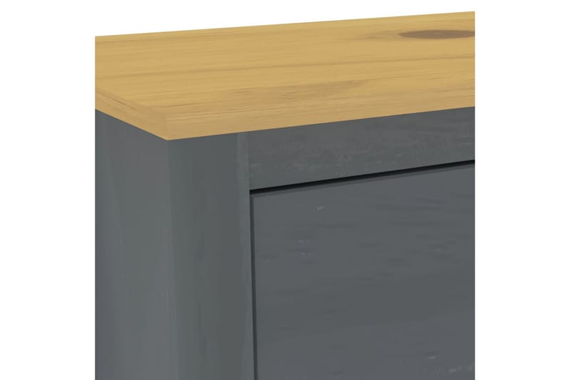 Skänk Hill Range grå 125x40x80 cm massiv furu - Grå - Förvaring - Förvaringsmöbler - Skänkar & sideboards