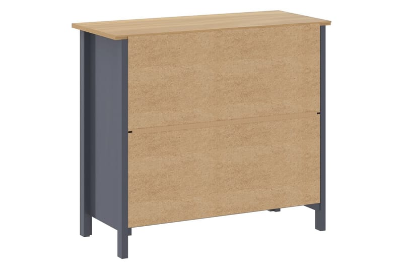 Skänk Hill Range grå 90x40x80 cm massiv furu - Grå - Förvaring - Förvaringsmöbler - Skänkar & sideboards