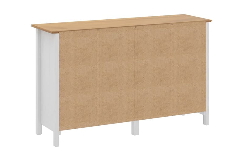 Skänk Hill Range vit 130x40x80 cm massiv furu - Vit - Förvaring - Förvaringsmöbler - Skänkar & sideboards