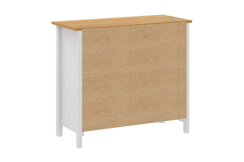 Skänk Hill Range vit 90x40x80 cm massiv furu - Vit - Förvaring - Förvaringsmöbler - Skänkar & sideboards