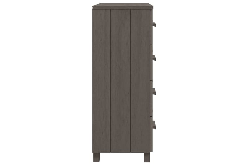 Skänk ljusgrå 79x40x103,5 cm massiv furu - Ljusgrå - Förvaring - Förvaringsmöbler - Skänkar & sideboards