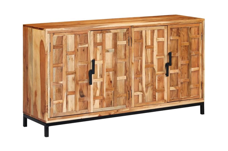 Skänk massivt akaciaträ 145x40x80 cm - Brun - Förvaring - Förvaringsmöbler - Skänkar & sideboards