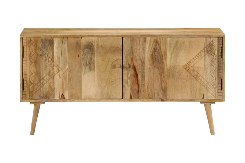 Skänk massivt mangoträ 120x30x60 cm - Brun - Förvaring - Förvaringsmöbler - Skänkar & sideboards