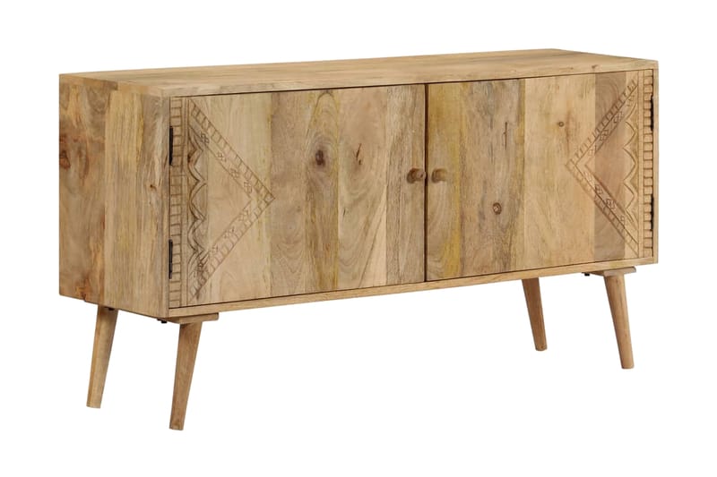 Skänk massivt mangoträ 120x30x60 cm - Brun - Förvaring - Förvaringsmöbler - Skänkar & sideboards