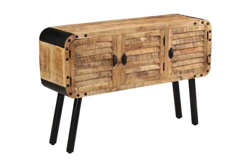 Skänk massivt mangoträ 120x30x76 cm - Brun - Förvaring - Förvaringsmöbler - Skänkar & sideboards