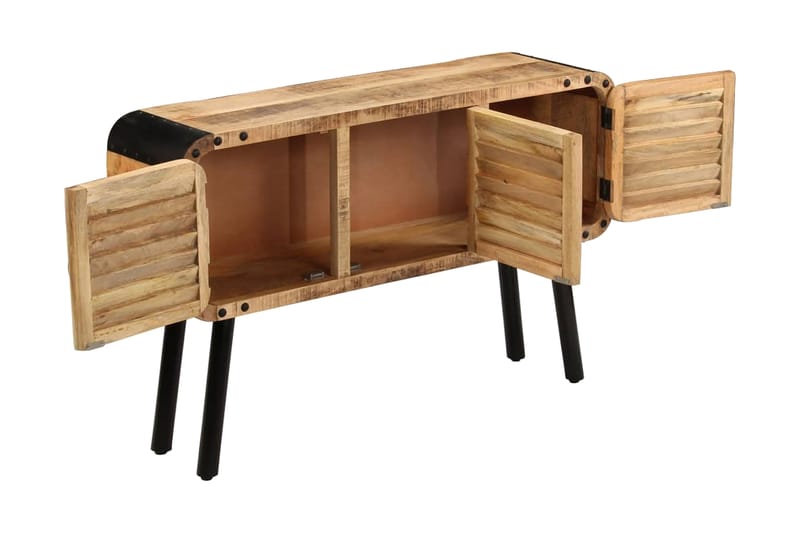 Skänk massivt mangoträ 120x30x76 cm - Brun - Förvaring - Förvaringsmöbler - Skänkar & sideboards