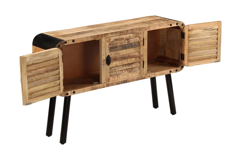 Skänk massivt mangoträ 120x30x76 cm - Brun - Förvaring - Förvaringsmöbler - Skänkar & sideboards