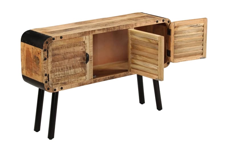 Skänk massivt mangoträ 120x30x76 cm - Brun - Förvaring - Förvaringsmöbler - Skänkar & sideboards