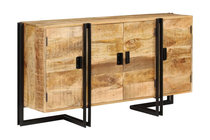 Skänk massivt mangoträ 150x40x80 cm - Brun - Förvaring - Förvaringsmöbler - Skänkar & sideboards