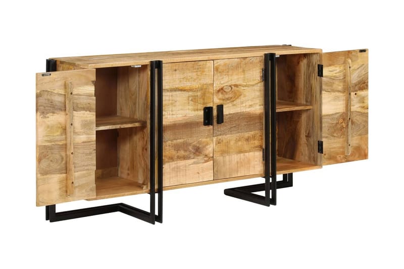 Skänk massivt mangoträ 150x40x80 cm - Brun - Förvaring - Förvaringsmöbler - Skänkar & sideboards