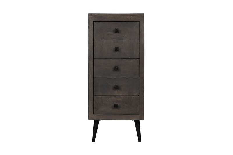 Skänk massivt mangoträ 40x40x91 cm - Grå - Förvaring - Förvaringsmöbler - Skänkar & sideboards