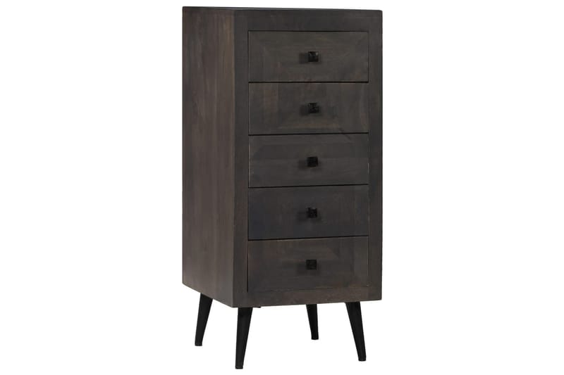 Skänk massivt mangoträ 40x40x91 cm - Grå - Förvaring - Förvaringsmöbler - Skänkar & sideboards