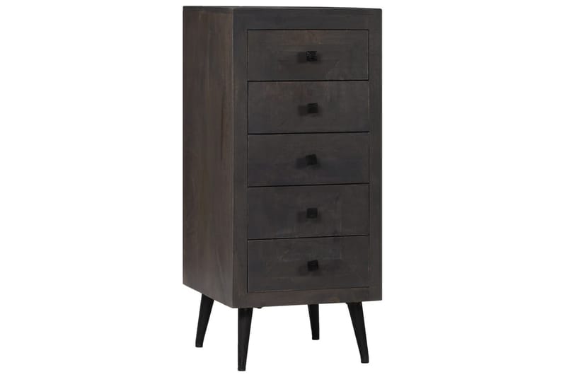 Skänk massivt mangoträ 40x40x91 cm - Grå - Förvaring - Förvaringsmöbler - Skänkar & sideboards