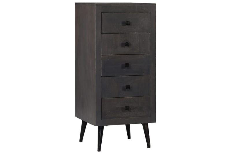 Skänk massivt mangoträ 40x40x91 cm - Grå - Förvaring - Förvaringsmöbler - Skänkar & sideboards