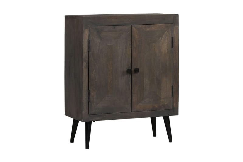 Skänk massivt mangoträ 60x30x76 cm - Grå - Förvaring - Förvaringsmöbler - Skänkar & sideboards