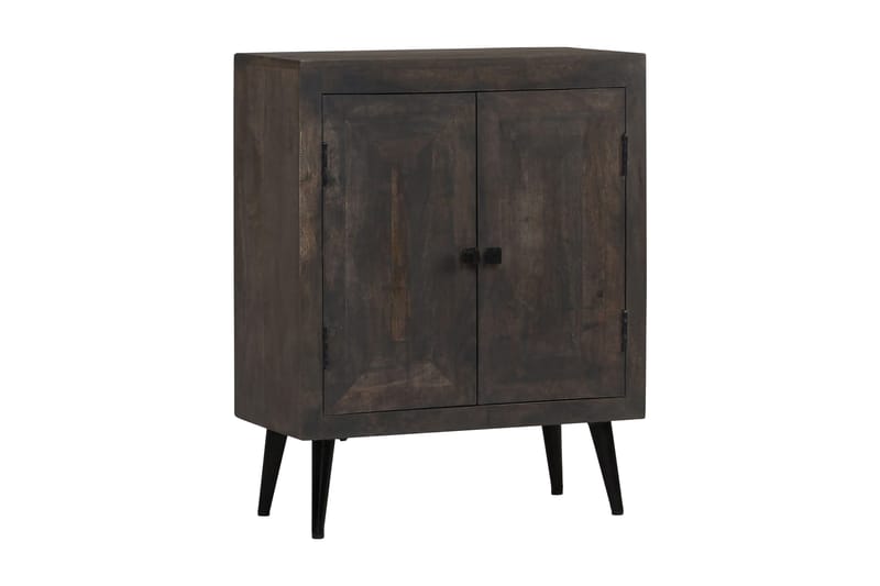 Skänk massivt mangoträ 60x30x76 cm - Grå - Förvaring - Förvaringsmöbler - Skänkar & sideboards