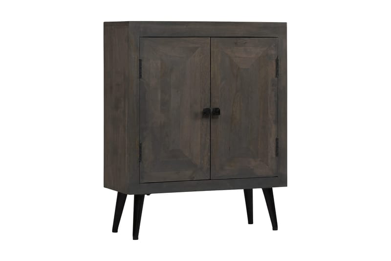 Skänk massivt mangoträ 60x30x76 cm - Grå - Förvaring - Förvaringsmöbler - Skänkar & sideboards