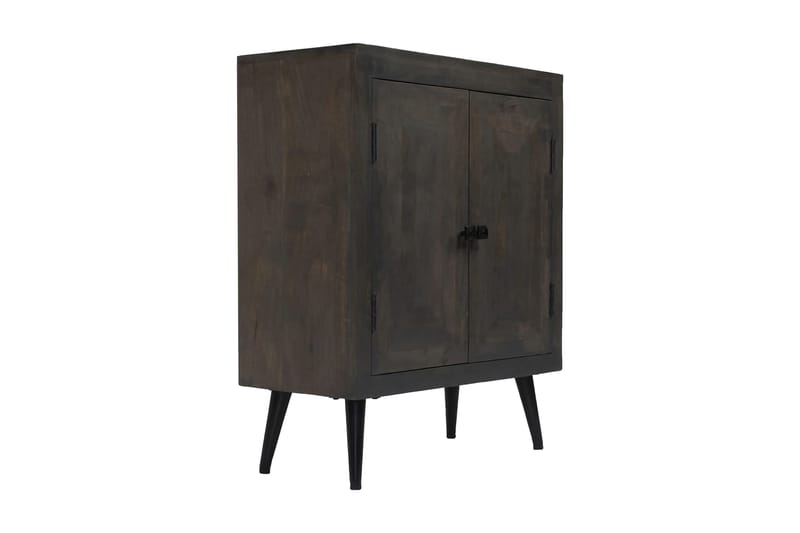 Skänk massivt mangoträ 60x30x76 cm - Grå - Förvaring - Förvaringsmöbler - Skänkar & sideboards