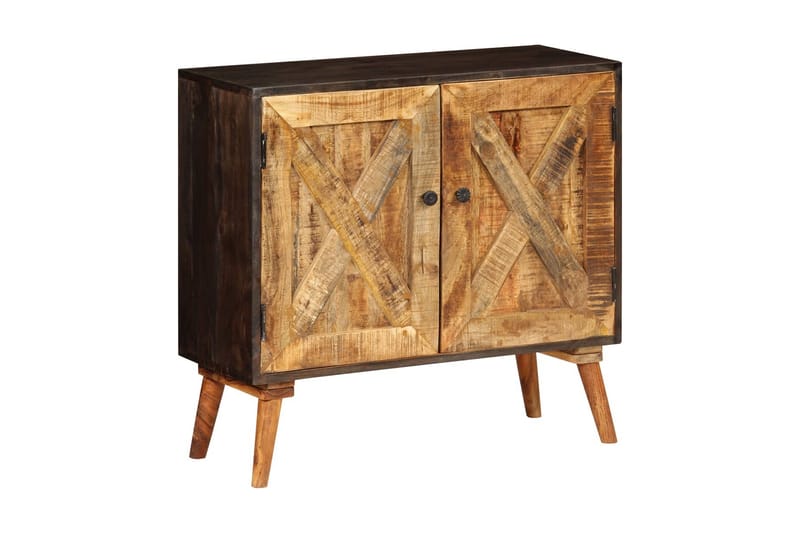 Skänk massivt mangoträ 85x30x75 cm - Brun - Förvaring - Förvaringsmöbler - Skänkar & sideboards