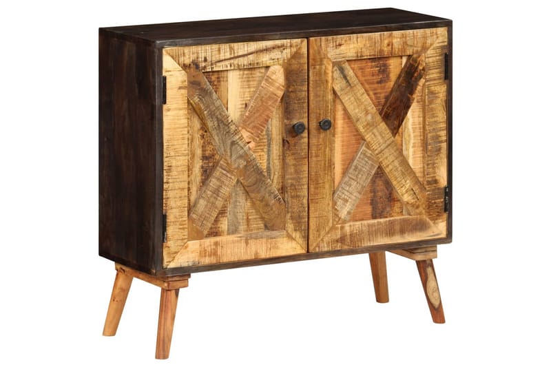 Skänk massivt mangoträ 85x30x75 cm - Brun - Förvaring - Förvaringsmöbler - Skänkar & sideboards