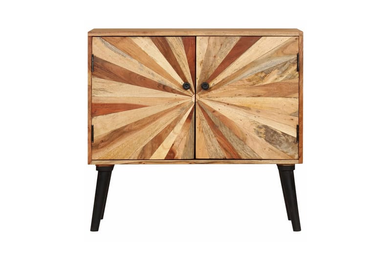 Skänk massivt mangoträ 85x30x75 cm - Brun - Förvaring - Förvaringsmöbler - Skänkar & sideboards