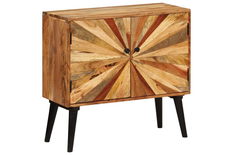 Skänk massivt mangoträ 85x30x75 cm - Brun - Förvaring - Förvaringsmöbler - Skänkar & sideboards